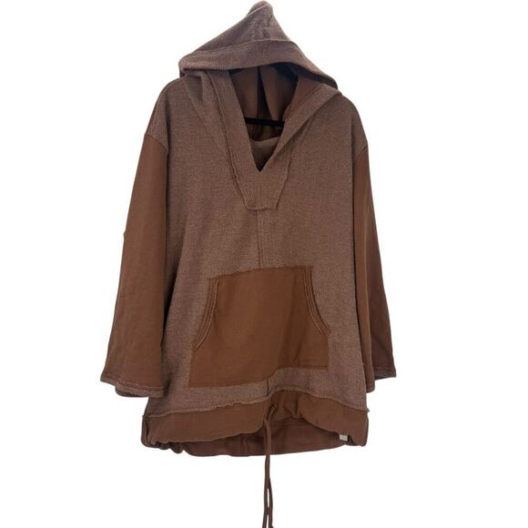 Free People Free-Est - Raven Pullover Hoodie Sweatshirt Otter Brown Size S NWOT - Picture 6 of 12